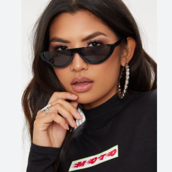NEW SAINT LAURENT CAT EYE SL 563 001 SUNGLASSES SAINT LAURENT SL563 - Picture 1 of 8
